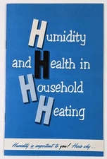 1960s Auto Flo Humidifiers Humidity and Health Household Heating VTG Booklet