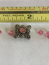 Lot of 33 Pink Swarovski Crystal Beads New
