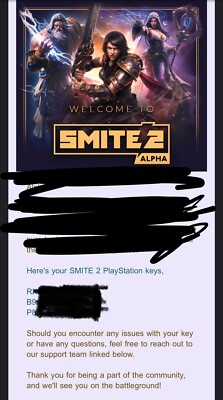 Smite 2 Keys for PlayStation
