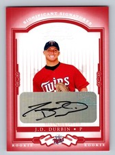 J.D. Durbin 2004 Donruss Classics Rookie Auto Red /250 #188 Minnesota Twins