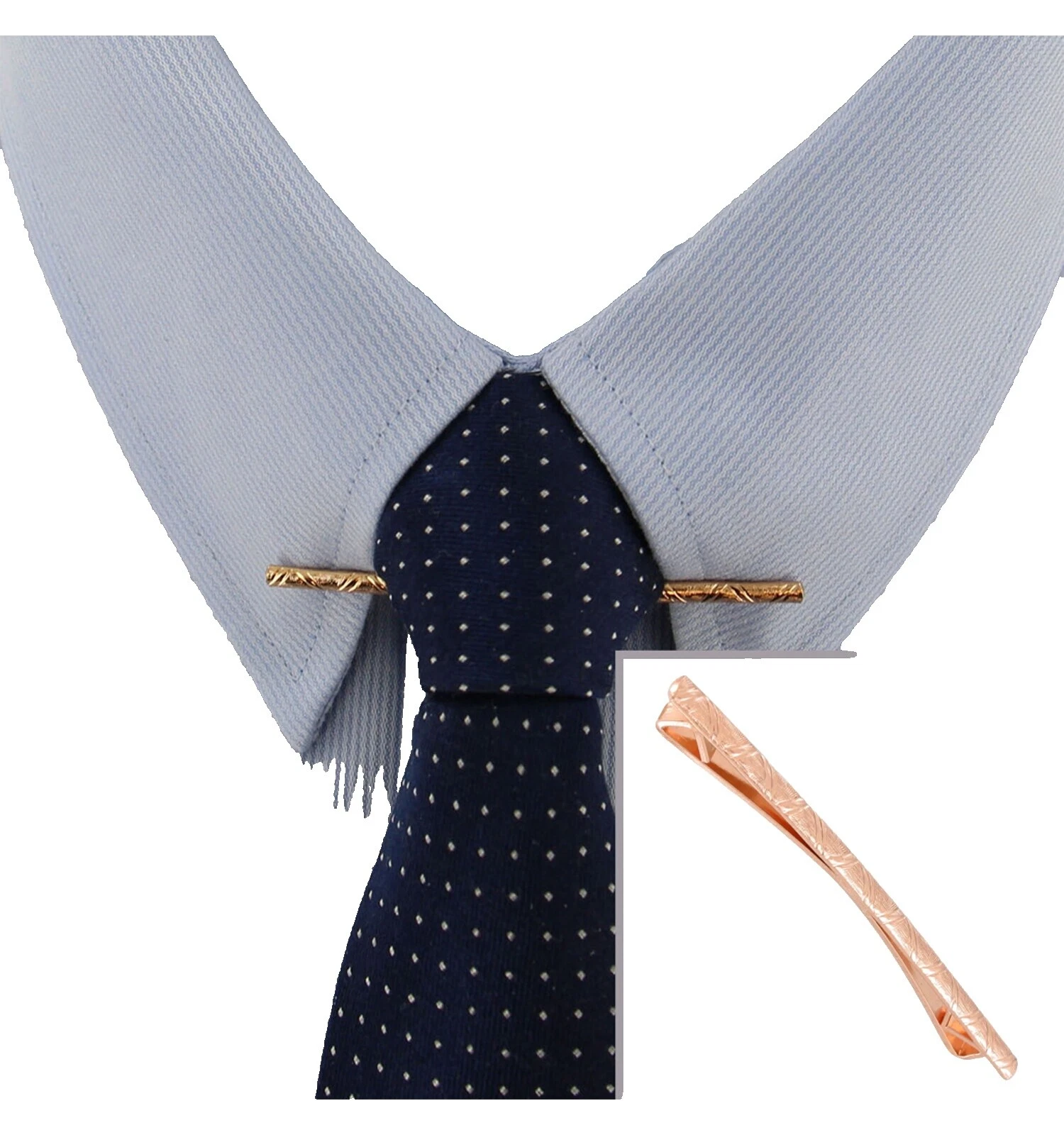 Sin corbata oro rosa piedra Broches y tachuelas para hombres