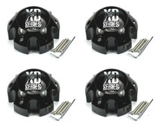 4x Kmc Xd Series 6 Lug Gloss Black Wheel Center Caps New 6 Lug Xd808 Xd812 Xd813