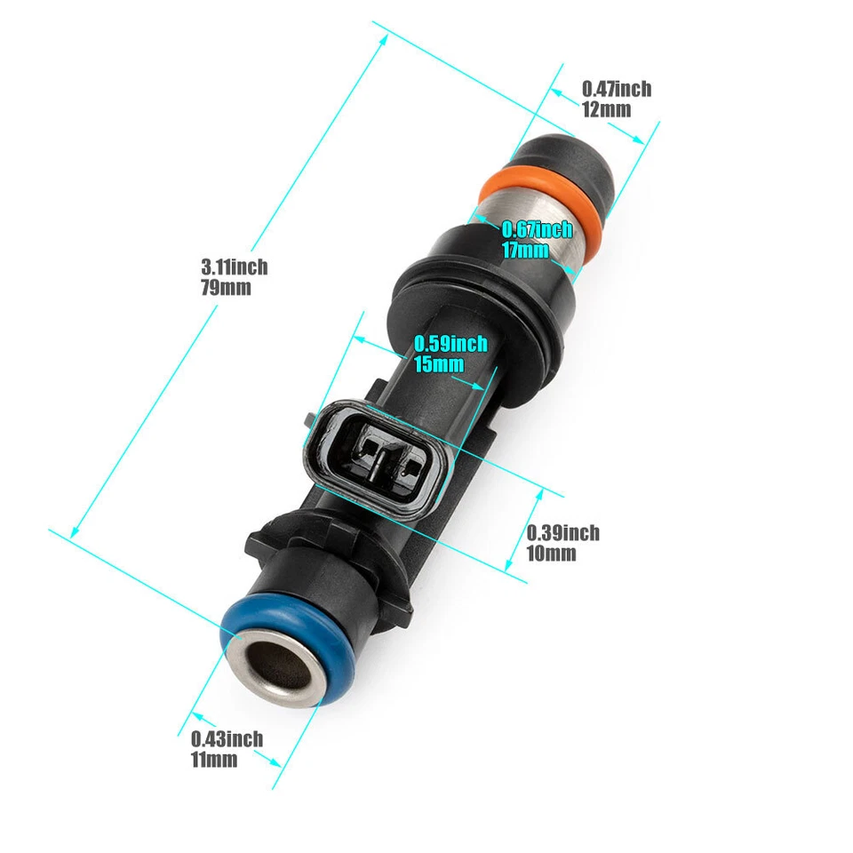 Conjunto (6) Injetores de Combustível FJ319 Para Chevrolet Trail Blazer GMC Envoy 4.2L 2002-2005 - Imagem 2 de 4