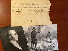 AARON BURR DOCUMENT SIGNED, U.S. VICE PRESIDENT, BURR-HAMILTON DUEL, LAWYER