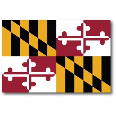 Magnet Me Up Maryland Car Magnet Decal US State Flag 4x6 Refrigerator Locker SUV