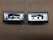 1975-1988 Chevelle Front Door Pullstrap Trim Escutcheons GM#20030995 NOS