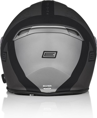 CASCO ORIGINE PALIO 2.0 + BT INTERFONO BLUETOOTH HYPER BLACK TITANIUM MATT - Foto 6 di 9