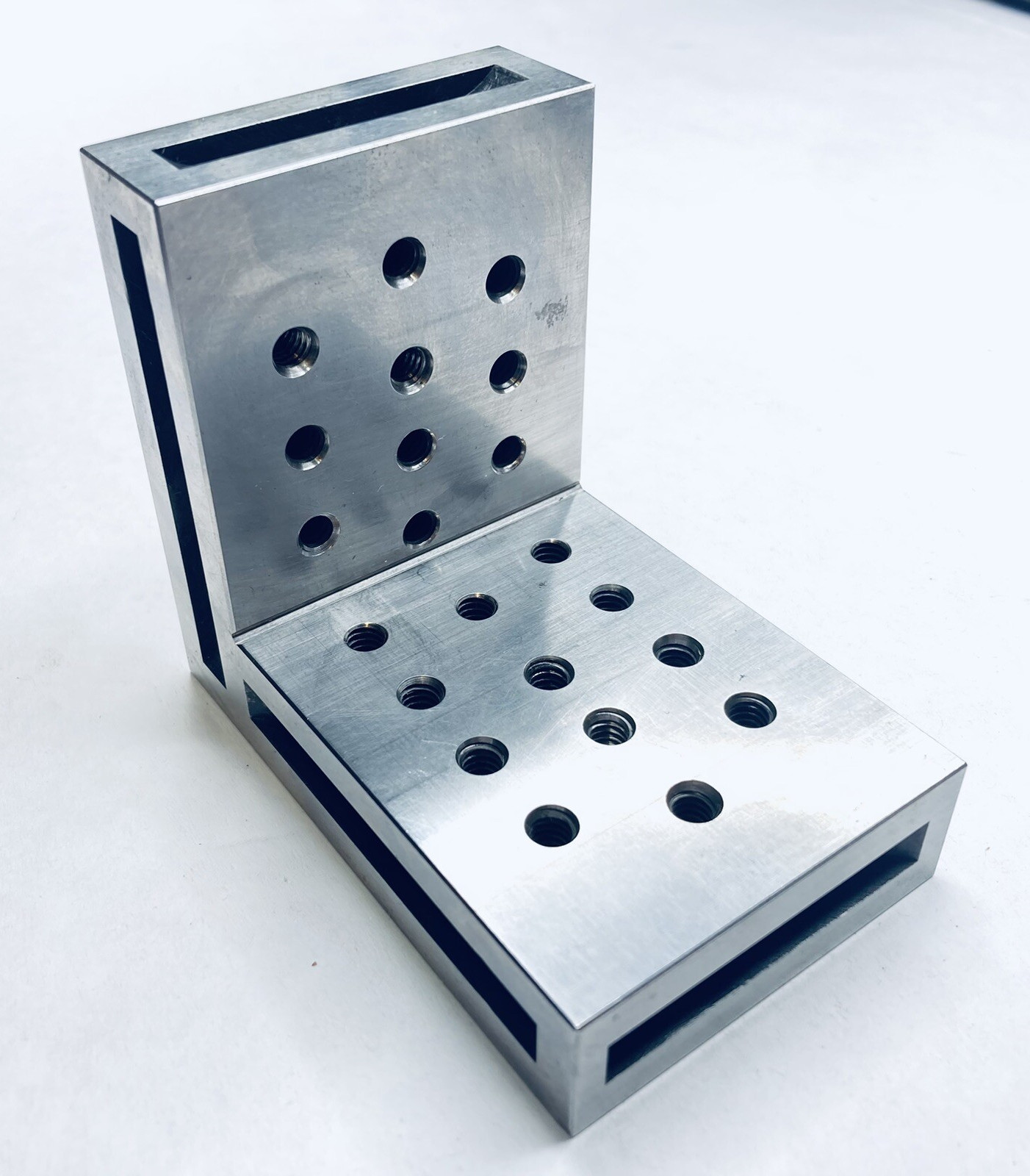 Angle Block Hardened & Ground - Machinist Made 2-1/2 x 3-3/8 x 3-7/8 H - USA