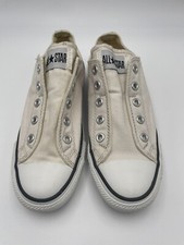 Converse All Star Slip Oxfords Men's 4 Women's 6 Beige Canvas Slip On Sneakers