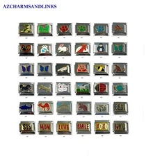 Italian Charms Lots to Choose from Italian Charm Links for your Bracelet (Set 8)