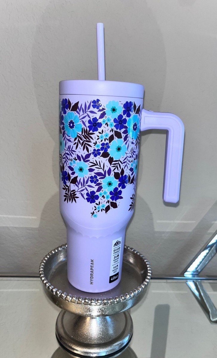 2-NEW HYDRAPEAK BUNDLE 1-40OZ FLORAL VOYAGER AND 1-40OZ ACTIVE