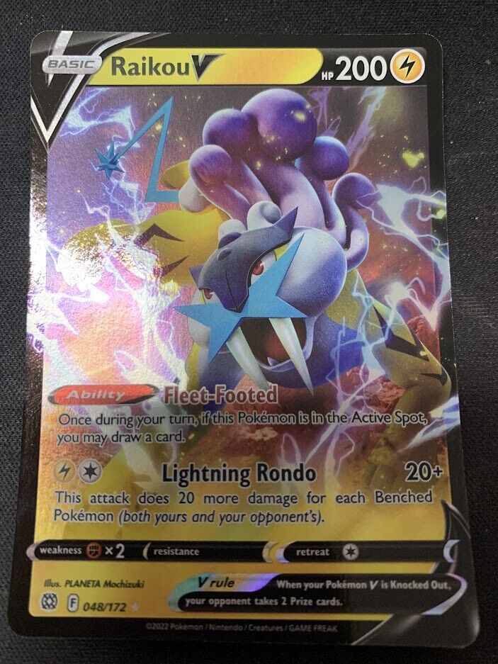 Carta Pokemon Raikou V 048/172 Astros Cintilantes