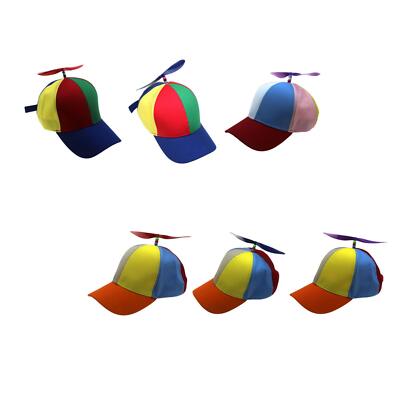 Propellermütze Hubschraubermütze, verstellbar bunt Unisex lustig Kostüm Hüte,