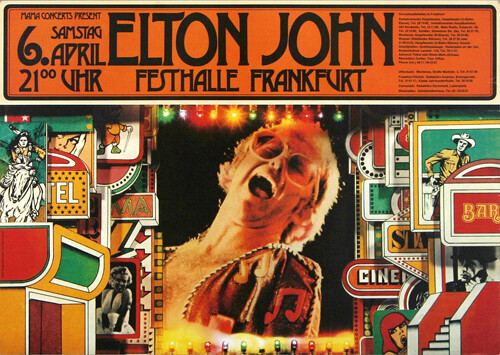 Elton John - Caribou, 1974 | Konzertplakat | Poster-image