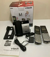 VTech 2 Handset Cordless Phone CS5119-2 - UNUSED But Missing Battery Covers