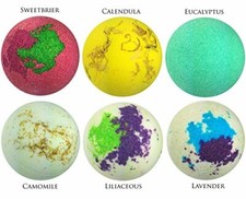 Premium Bath Bomb 6 Pack - Floral Fragrances - Extra Large 4.5 oz - All Natural