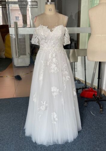 Wedding Dress - Handmade Dress with Lace Appliques