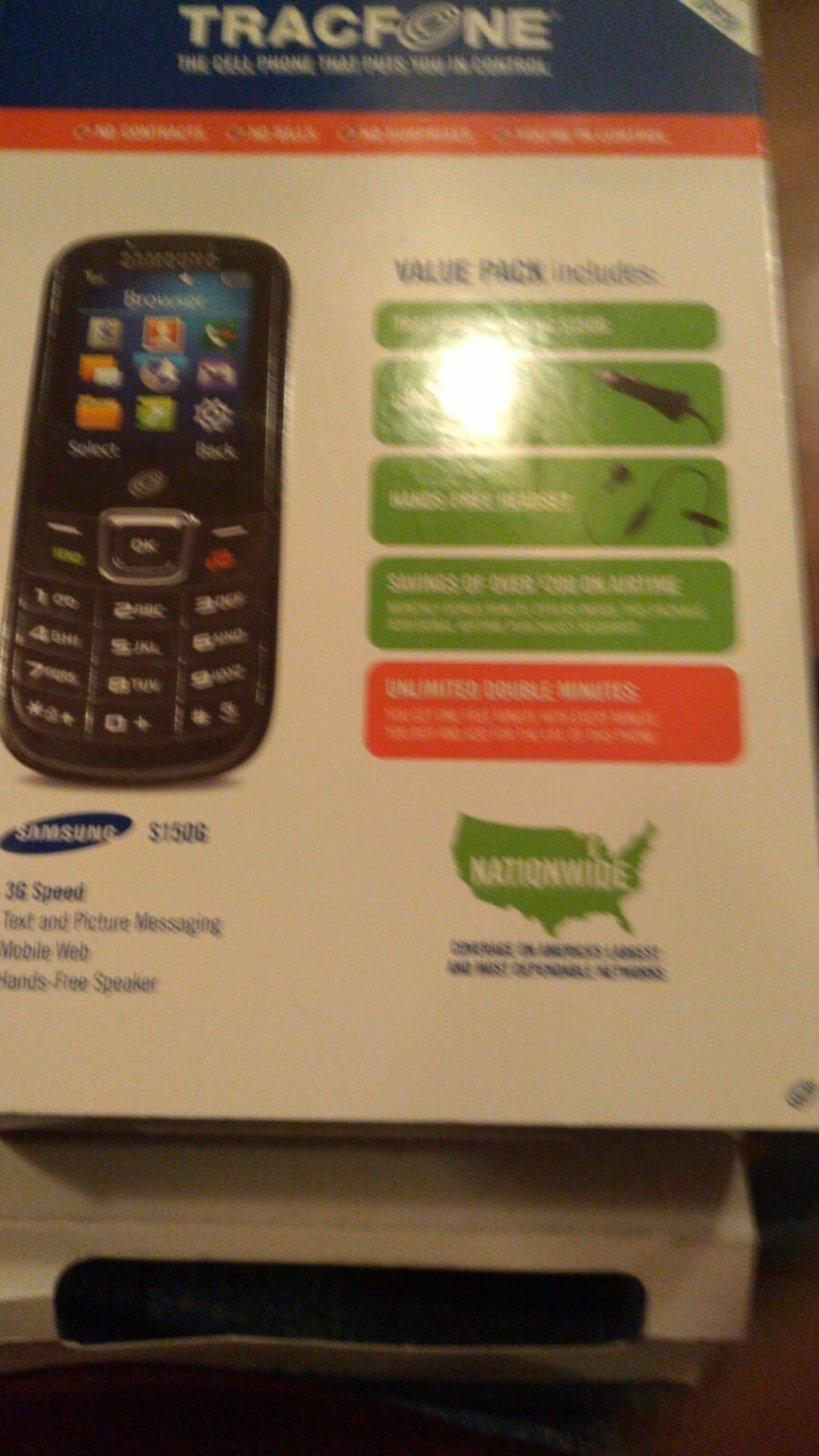 SAMSUNG SGH S150G - Black (TracFone) Cellular Phone
