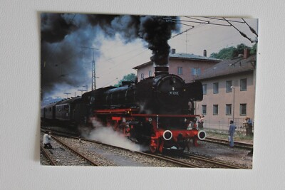 GERMANY 1978 PC ERDING RAILWAY STATION+EXPRESS FREIGHT LOCOMOTIVE+New-A407