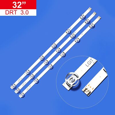 3pc LED Streifen für LG 32'' LV320DUE 32LF5800 32LB5610 Innotek DRT 3.0 TV Neu