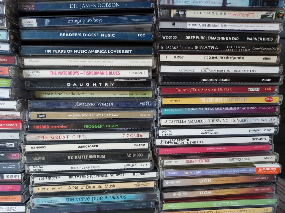 Retro Cd Collection Lot Of 270 Vintage Cd Collection W/ Rock & Moreš„Estate Sale CDs,See ...