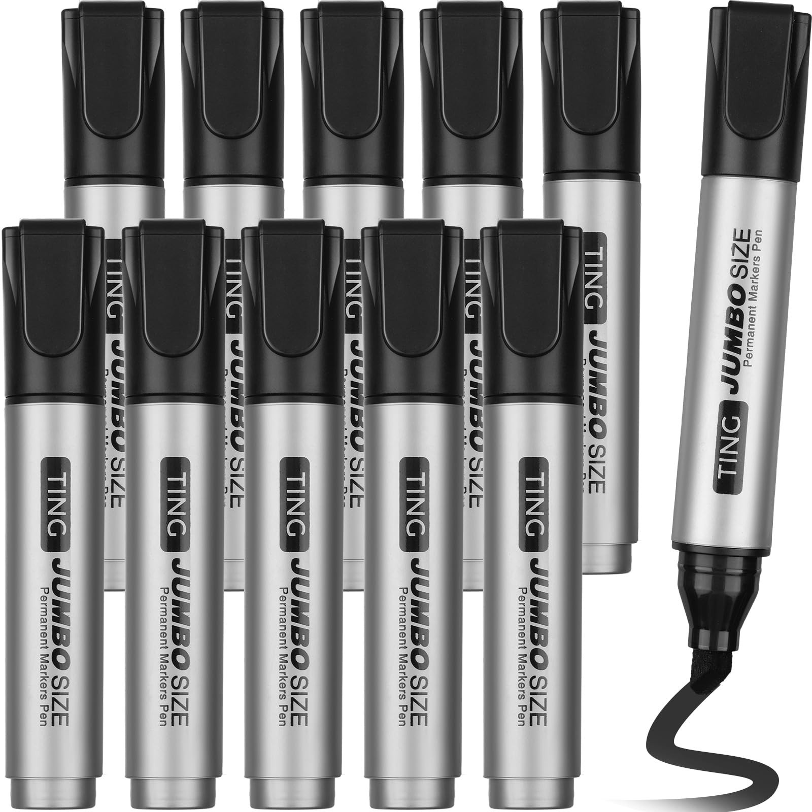 Bulk Large Chisel Tip Permanent Markers Quick...
