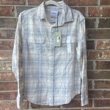 Men  s Brand New With Tag Goodfellow Midweight Standard Fit Gray /creme/ Flannel