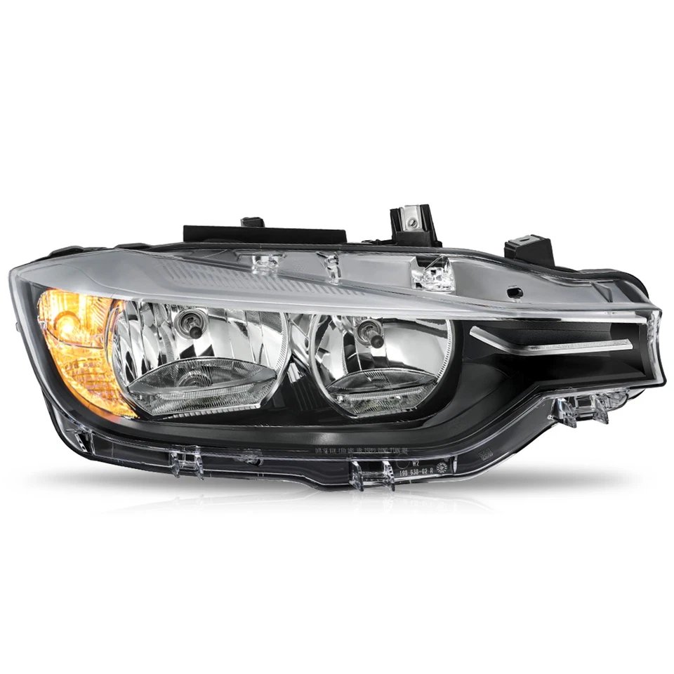 Faro halógeno negro lado derecho del pasajero para BMW serie 3 F35 2016-2018 Foto 2 de 4