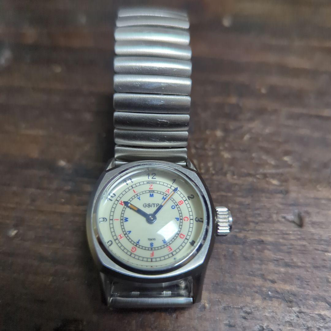 GW限定価格!美品!GS/TP”TELEGRAPH WATCH QMD02C GS/TP Telegraph Watch QMD02C Morse Code Inspired Design New