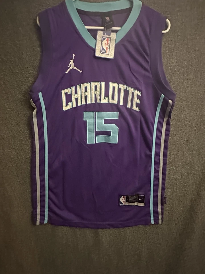 Camiseta deportiva de baloncesto Kemba Walker #15 Charlotte Hornets NBA NUEVA CON ETIQUETAS talla grande L Foto 2 de 4