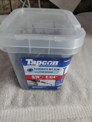 Tapcon 3/16 in. × 2-3/4 in. Star Flat-Head Concrete Anchors (225- Pack)