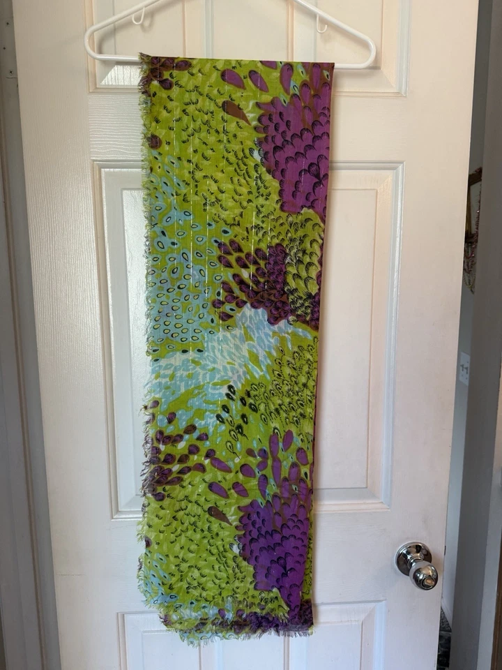 Cejon Women's Scarf Shawl Wrap Multi Color 73" x 21" multi use - Image 2 of 4