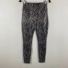 Spanx Faux Leather Snake Shine Leggings Size XL 20324