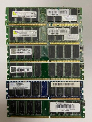 Mixed 512MB x 1 PC3200 400MHz 8-Chips Rank-1 CL3 2.60v Non-ECC  184pins