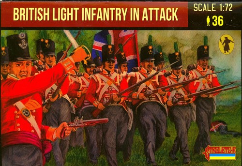 Figurines Napoléon Angleterre Infanterie Légère 1:72 - Strelets #294, Soldats En Marche Non Peints