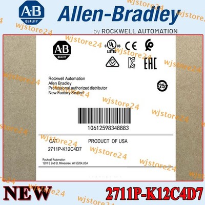 Factory Sealed NEW PLC 2711P-K12C4D7 PanelView Plus Terminal Free Shipping