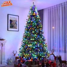 Arbol De Navidad Con Luces LED de 9 Pies Pine Artificial Christmas Tree NEW