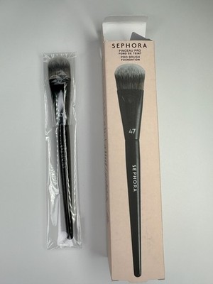 SEPHORA PRO Foundation Brush #47   100% Authentic Flawless Makeup Tool