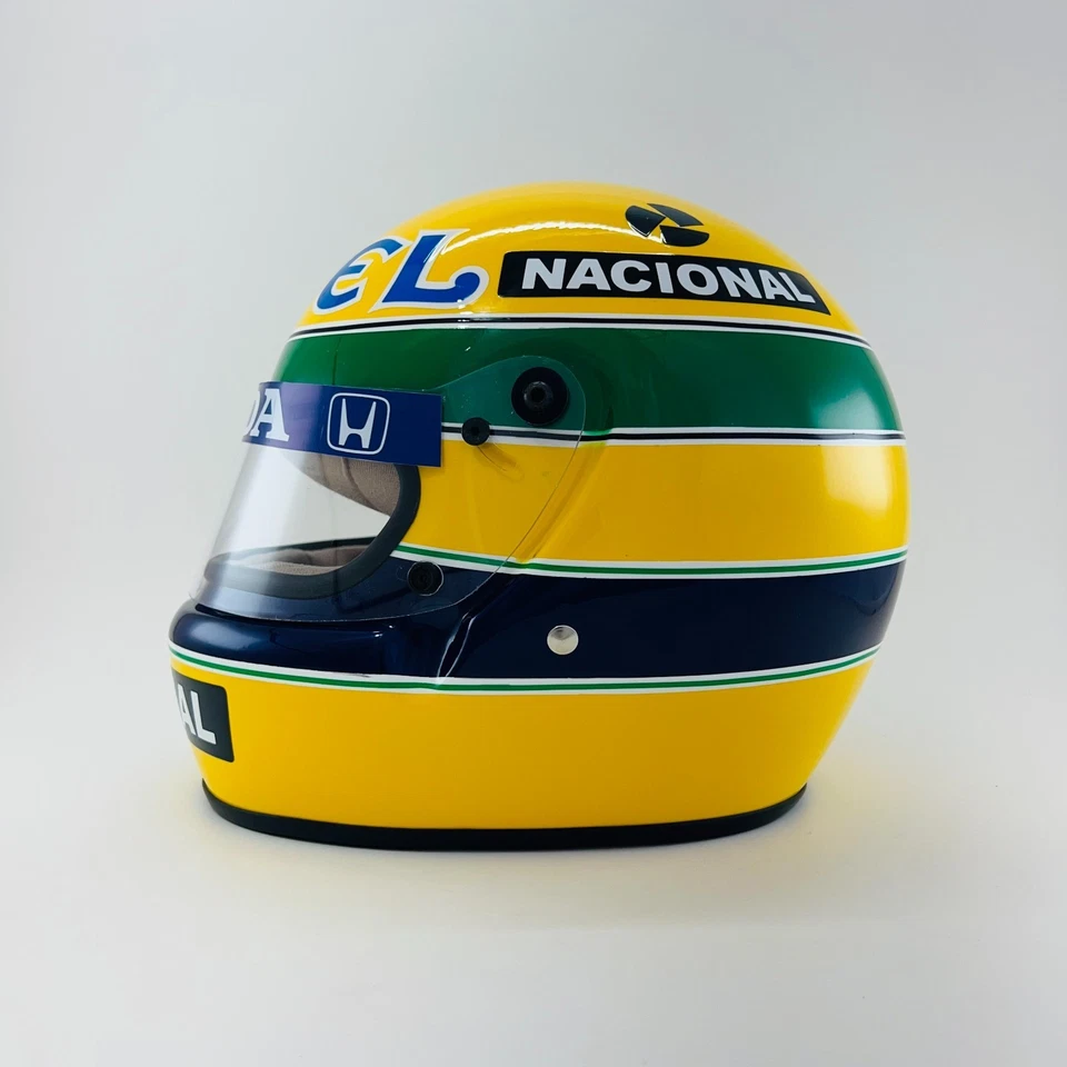 CASQUE CAMEL AYRTON SENNA 1987 (FULL SIZE - SCALE 1/1) NEUF - Photo 2/4