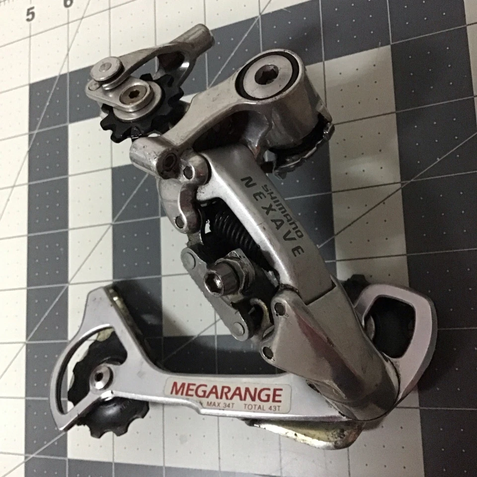 RAR Shimano NEXAVE Rapid Rise Schaltwerk RD-T400 MEGARANGE 34T - 43T gebraucht - Bild 3 von 4