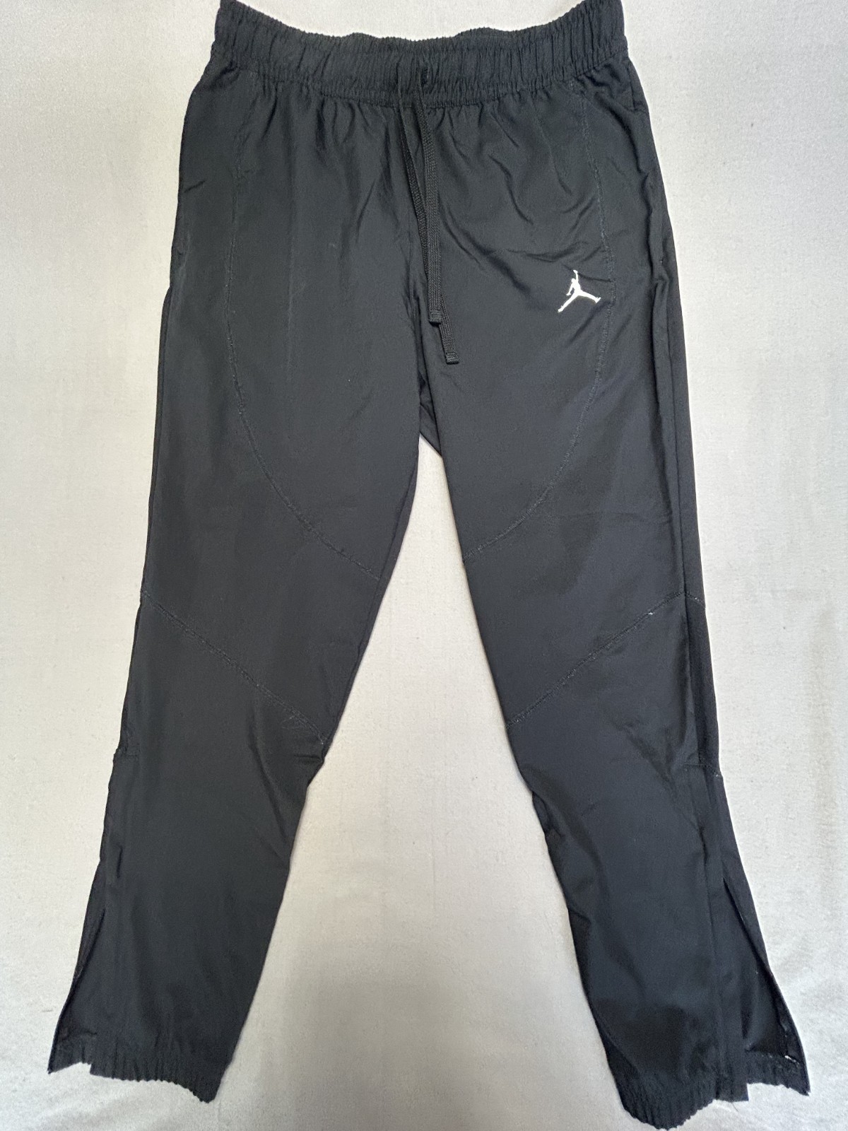 PONY Jordan Sport Nero Bianco Taglia XL Uomo Dri FIT Pantaloni Joggers Tessuto