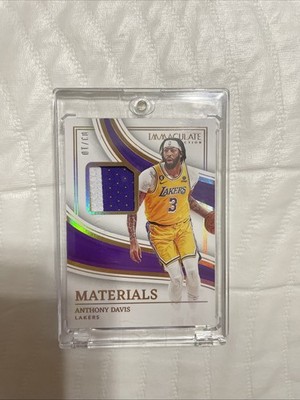 2022-23 Panini Immaculate Los Angeles Lakers Anthony Davis 3/10