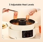 Joydeem 5.8QT/5.5L Electric Hot Pot with Divider Built-In Exhaust Fan Non-Stick — photo 4