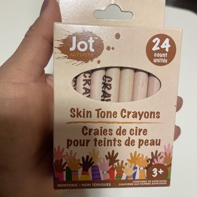 (Box of 24) Skin Tone Crayons Jot Activity 24 Colors From Around The World