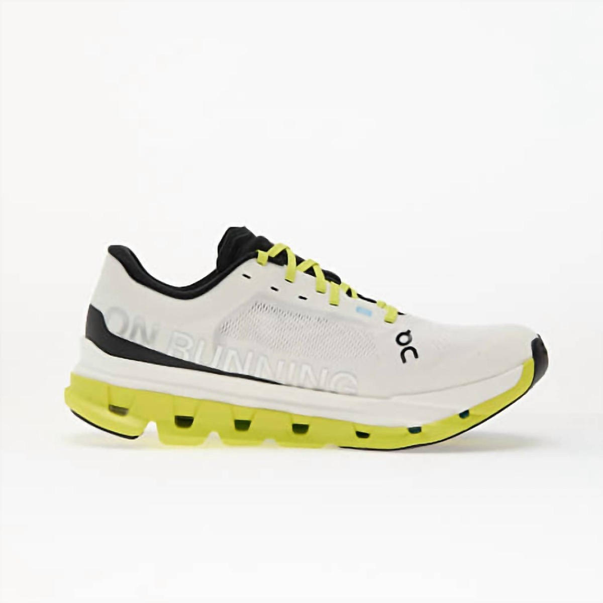 On Men's Cloudflow 5 Running Shoes White/lime | eBay