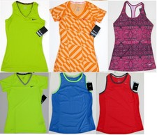 New Nike Dri-Fit Pro Fitted,Miler SL Tank Top or Short Sleeve Tee Pick 1