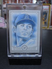 2020 Topps Museum Canvas Collection Shohei Ohtani 1/1 Todd Smith Sketch & AUTO