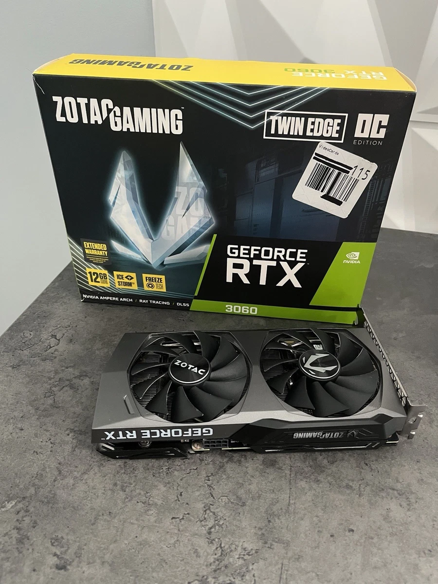 ZOTAC GeForce RTX 3060 12GB GDDR6 動作確認済み ZOTAC GeForce RTX3060 12GB グラフィックボード