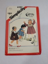 Simplicity Cinderella Toddlers' Dress Size 2 UNCUT
