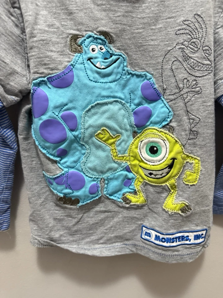 Camisa en capas manga larga Disney Store Monsters, Inc. - talla 4 Foto 2 de 4
